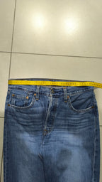 Denim Levis 501 Sfrangiato Straight Fit  (S)