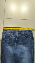 Denim Levis 501 Sfrangiato Straight Fit Vintage Y2K 90s 00s American Style Hip-Hop (S)