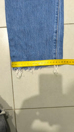 Denim Levis 501 Sfrangiato Straight Fit Vintage Y2K 90s 00s American Style Hip-Hop (S)