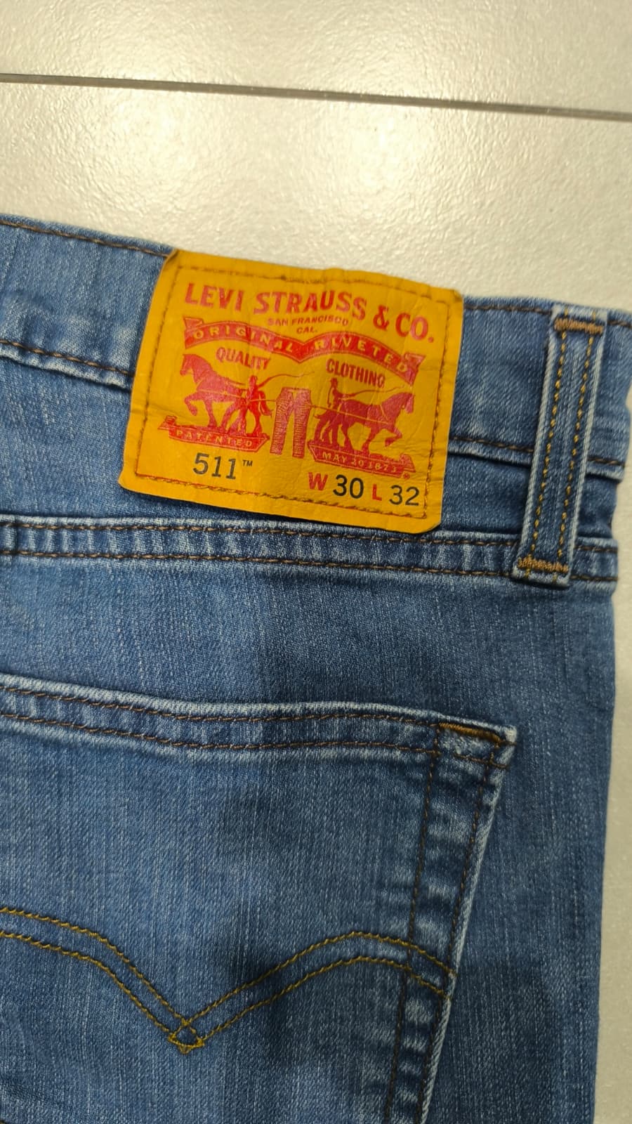 Denim Levis 511 Vintage Slim Fit Y2K 90s 00s American Style Hip-Hop (S)