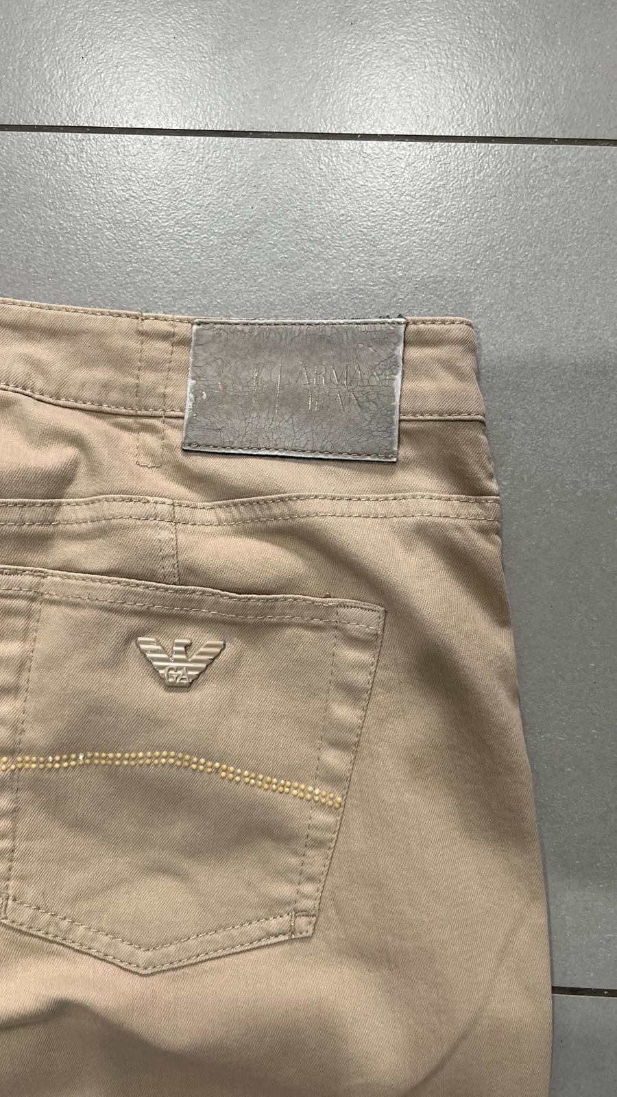 Denim Pants Straight Fit Armani Jeans Vintage Y2K 90s 00s American Style Hip-Hop (M)