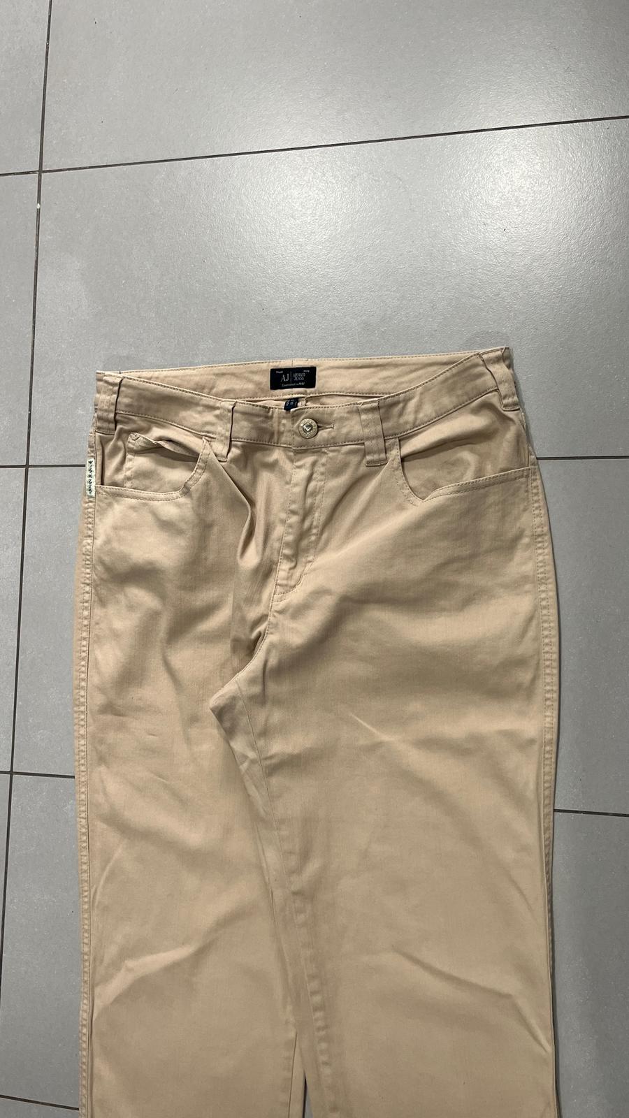 Denim Pants Straight Fit Armani Jeans Vintage Y2K 90s 00s American Style Hip-Hop (M)