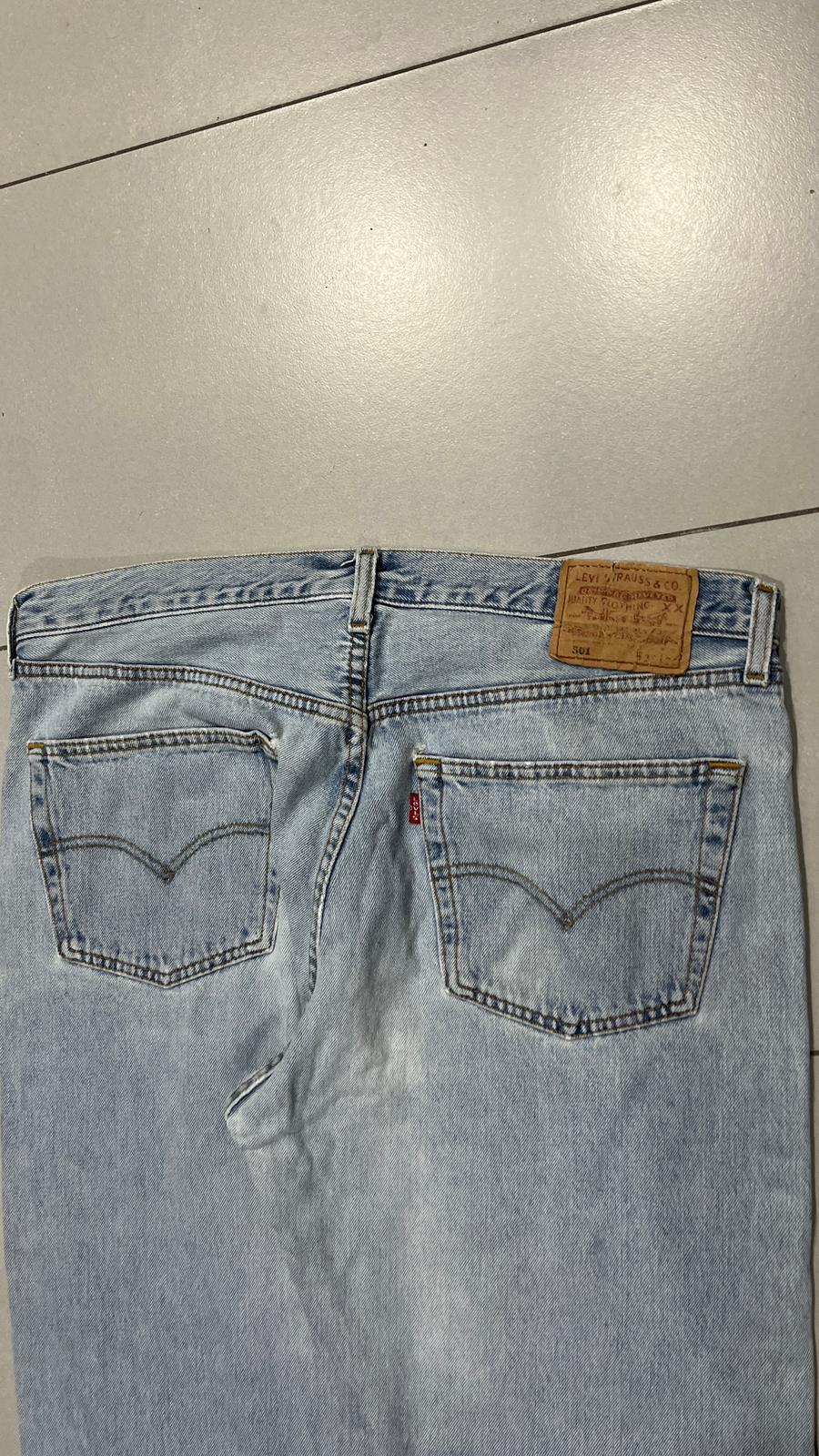 Denim Levis 501 Light Blue  (XXL)