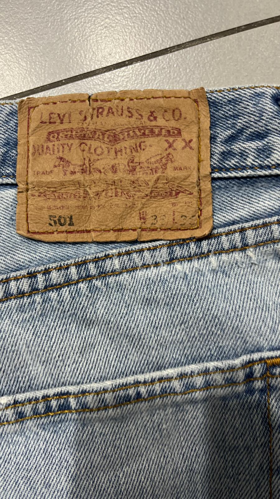 Denim Levis 501 Light Blue  (XXL)