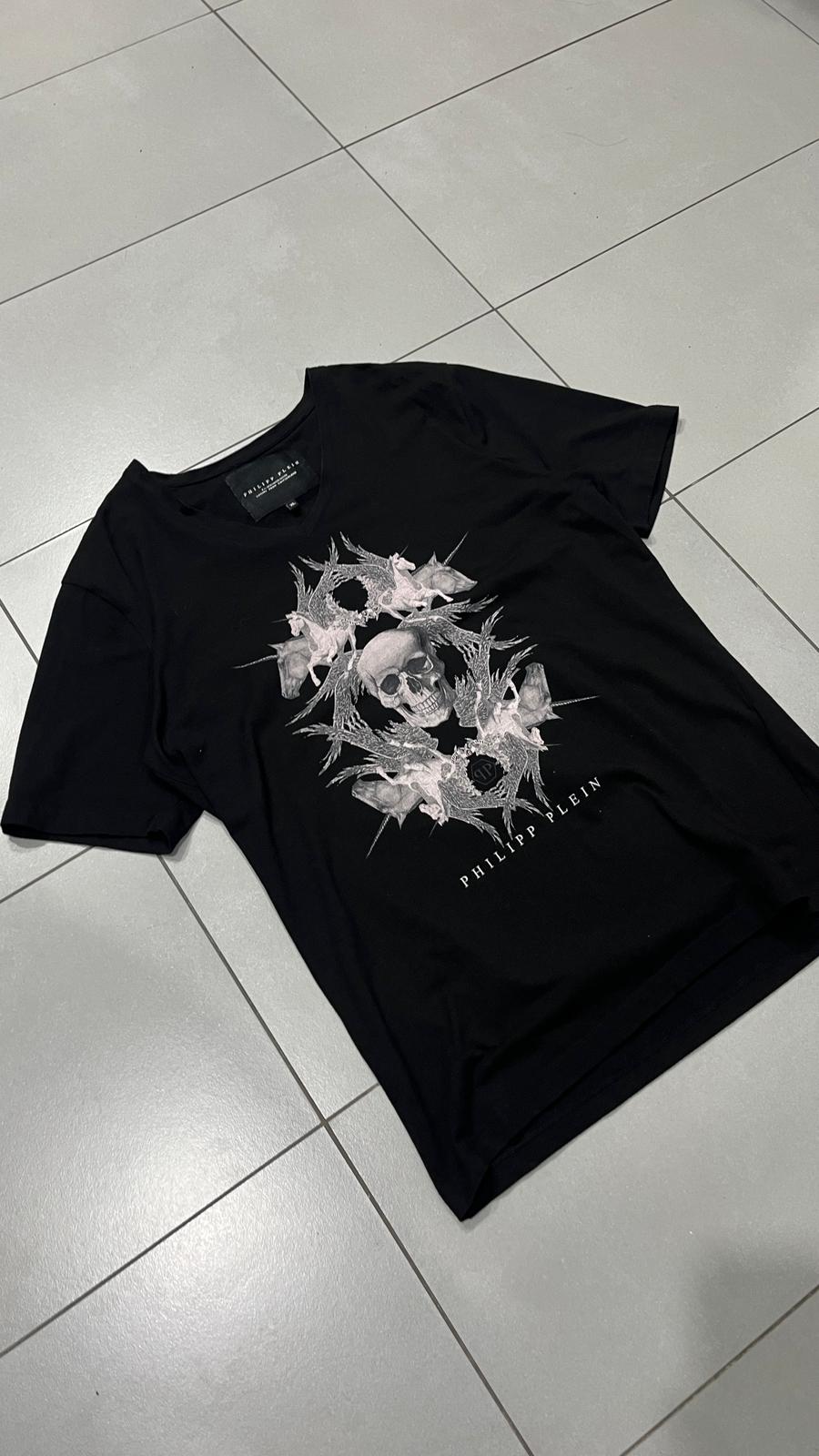 T-Shirt Philipp Plein Scollo a V Embroidered (XL)