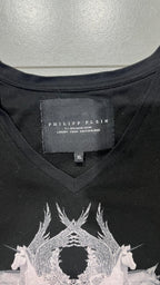 T-Shirt Philipp Plein Scollo a V Embroidered (XL)