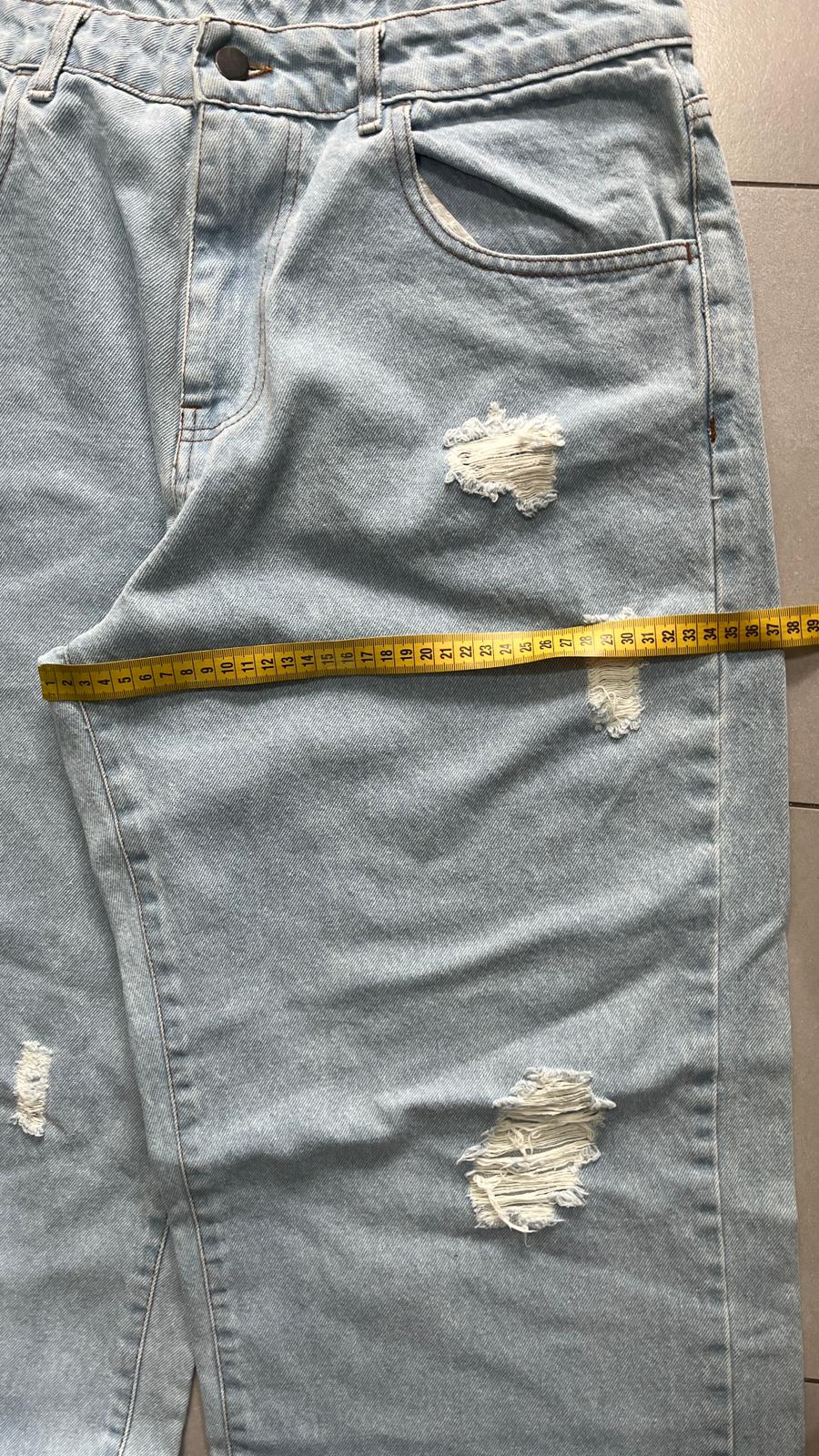 Denim Jeans Super Baggy Washed (XL)