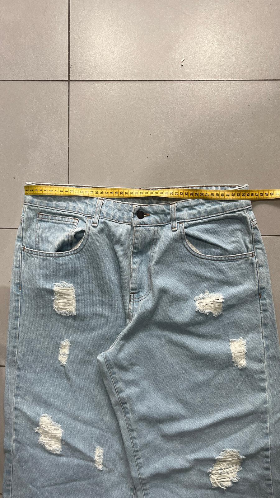 Denim Jeans Super Baggy Washed (XL)