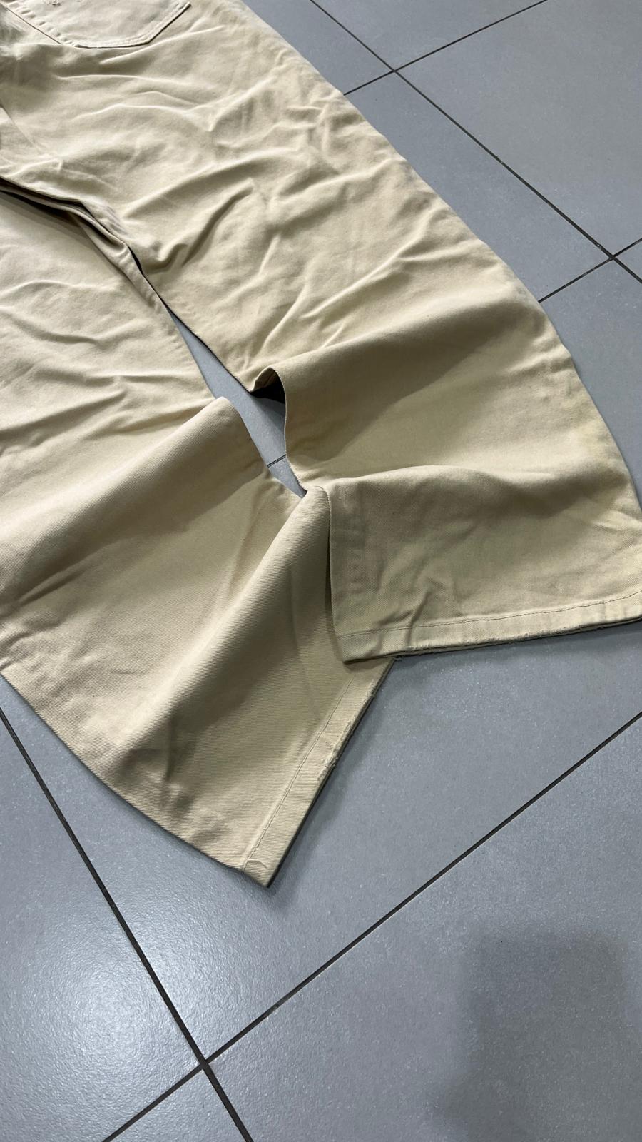 Denim Jeans Beige Baggy Fit Jeans (L)