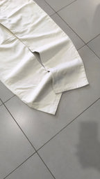 Denim Jeans White Baggy Fit (M)