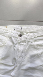 Denim Jeans White Baggy Fit (M)