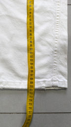 Denim Jeans White Baggy Fit (M)