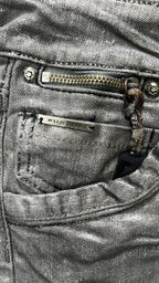 Denim Jeans Silver Low Waist (M)