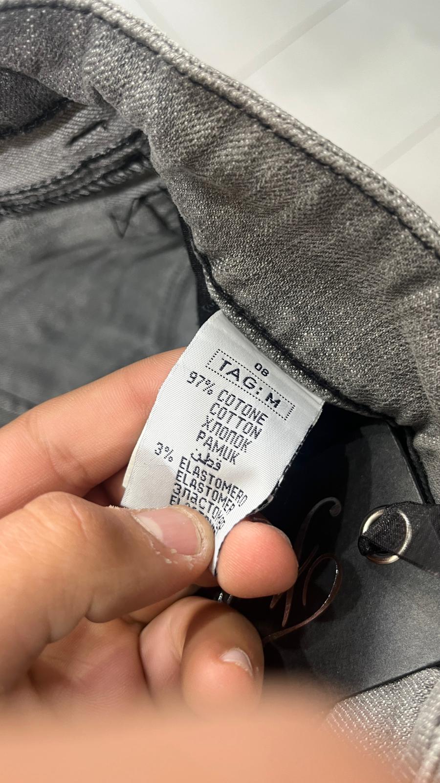 Denim Jeans Silver Low Waist (M)