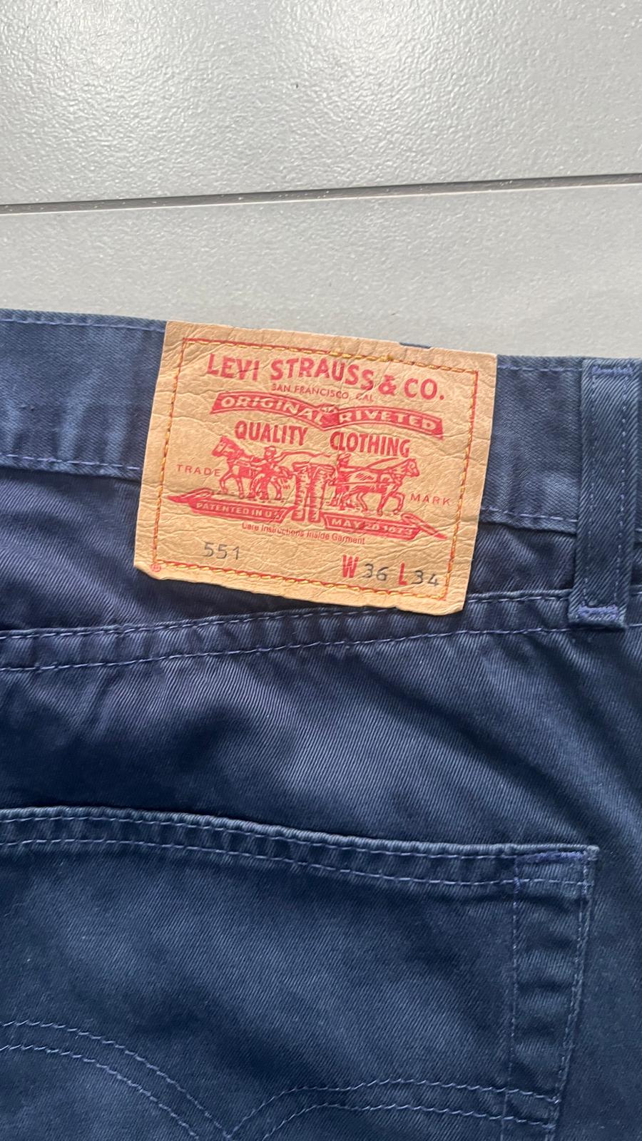 Denim Levis Blu Scuro 551 W36 (XL)