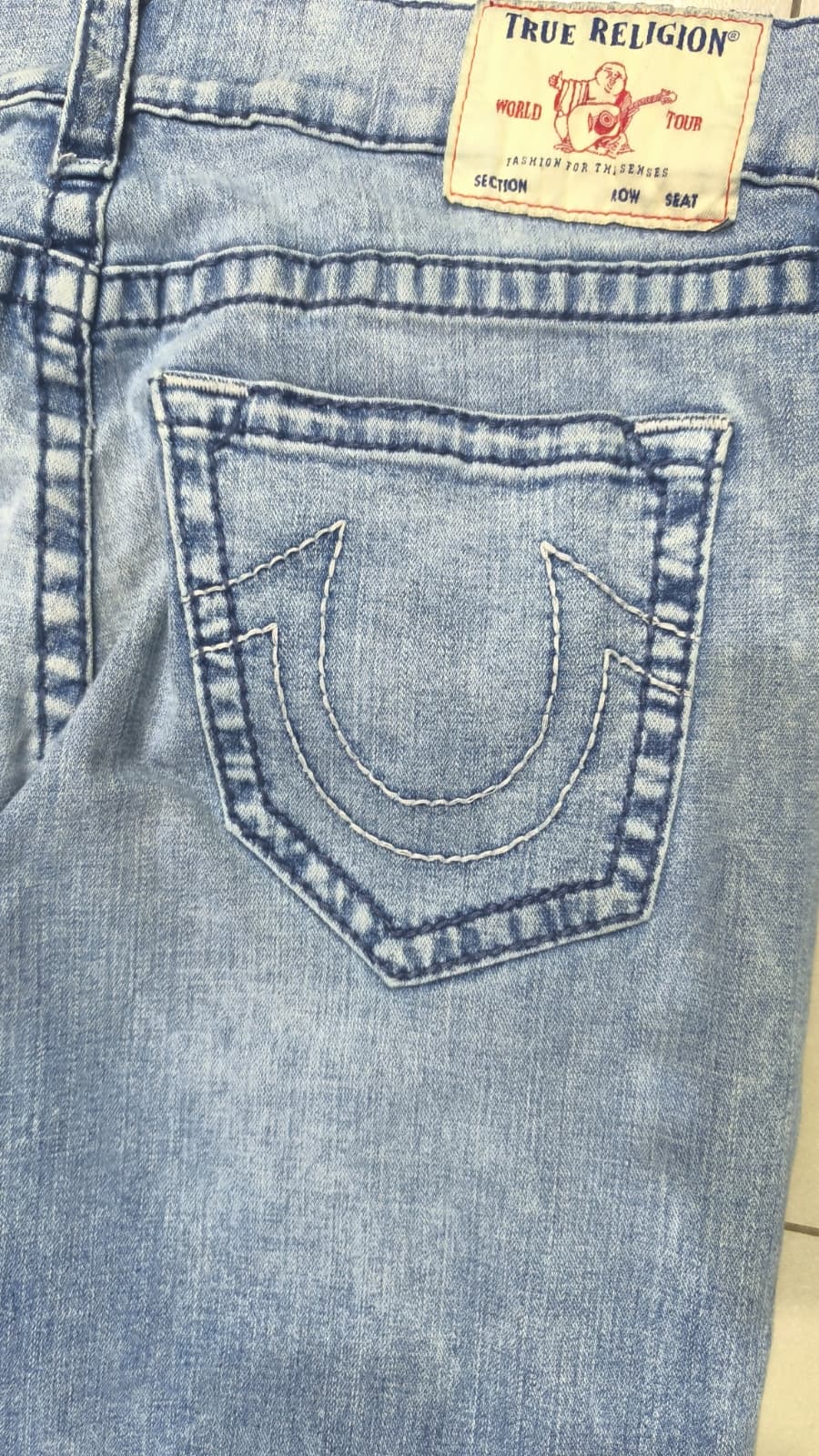 Denim Jeans True Religion Straight Fit Light Blue (L)