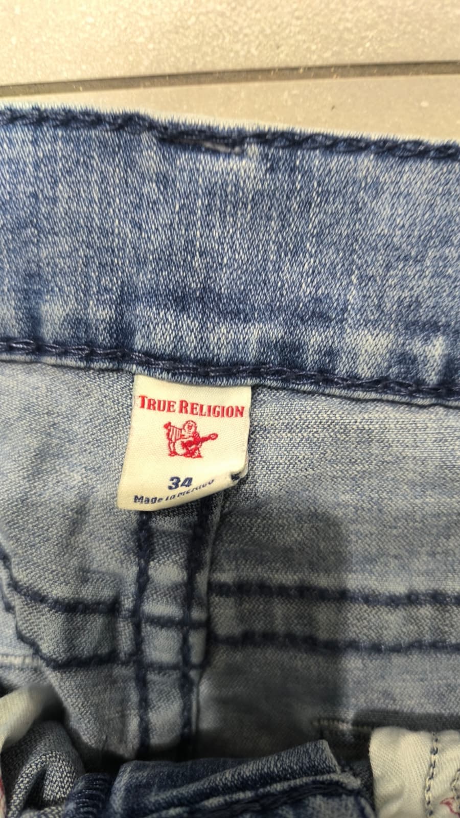 Denim Jeans True Religion Straight Fit Light Blue (L)