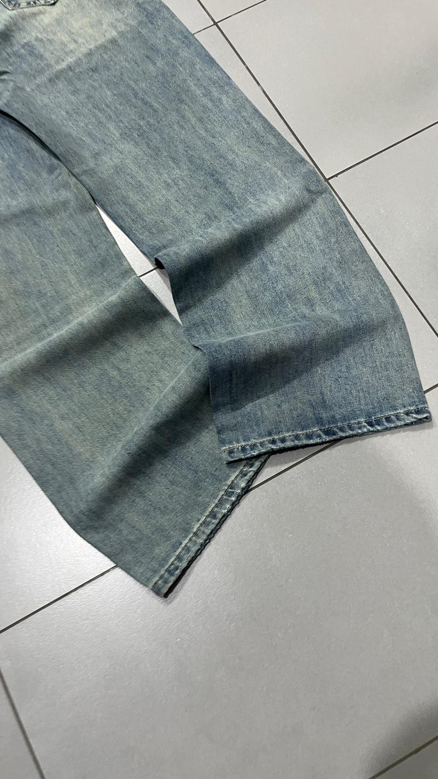 Denim Jeans Stone Wash Baggy Fit (S)