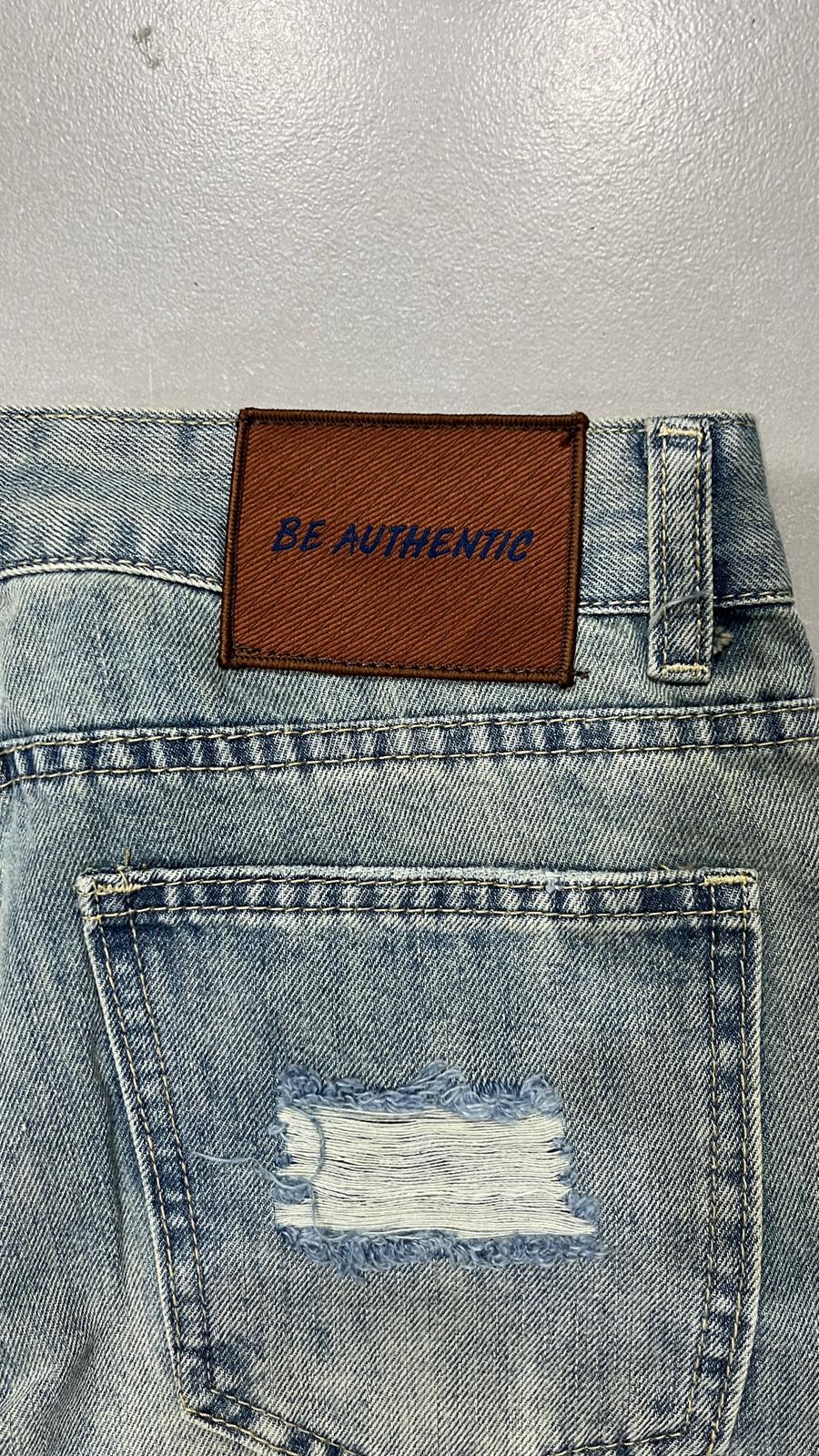 Denim Jeans Stone Wash Baggy Fit (XS)