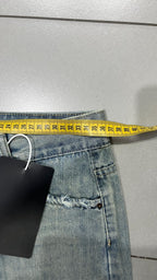 Denim Jeans Stone Wash Baggy Fit (S)