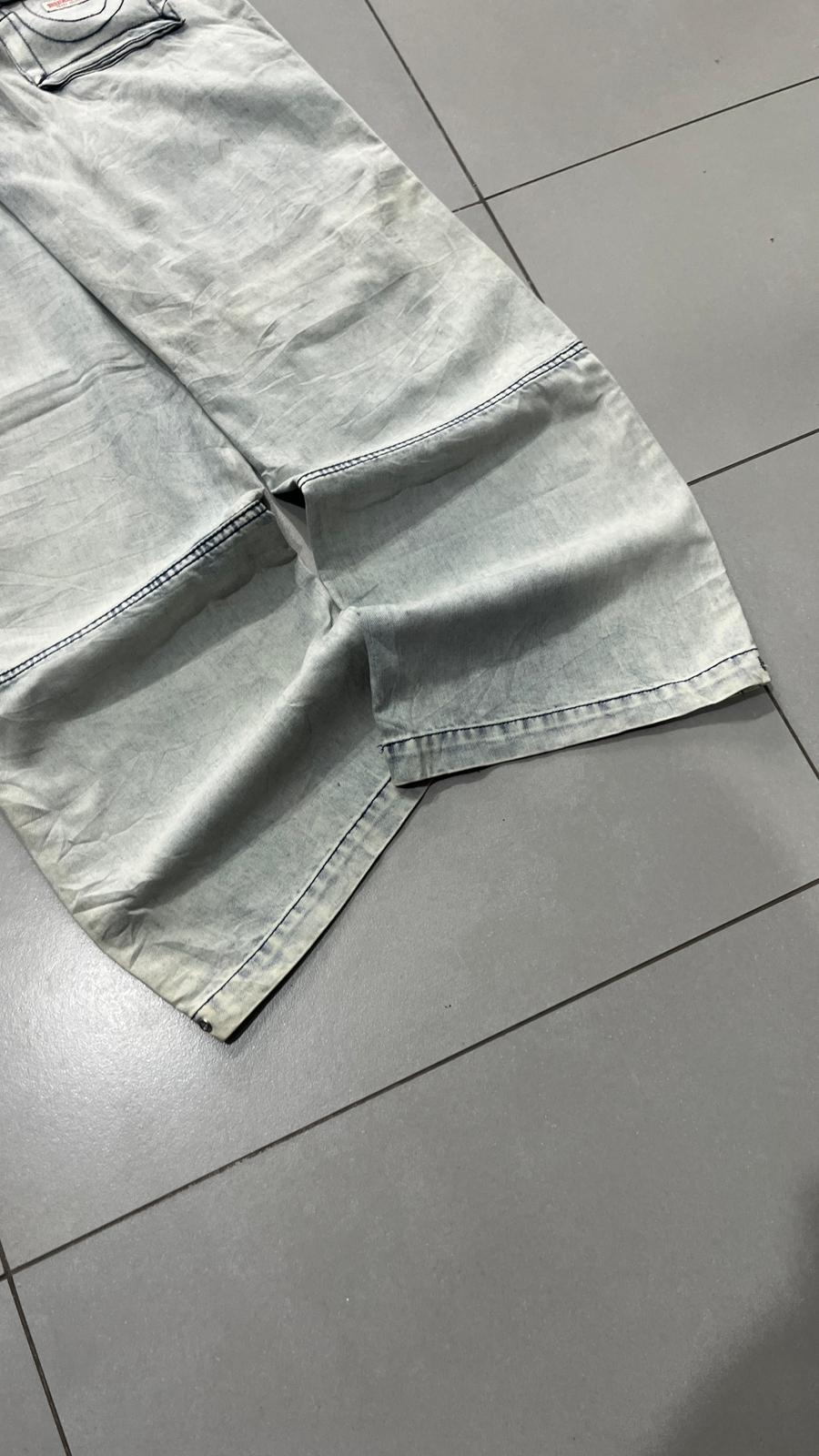 Denim Cargo Jeans True Religion Baggy Fit Light Blue (S)