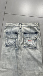 Denim Cargo Jeans True Religion Baggy Fit Light Blue (S)