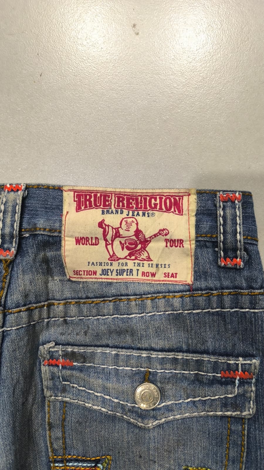 Denim Jeans True Religion Washed Straight Fit (S)