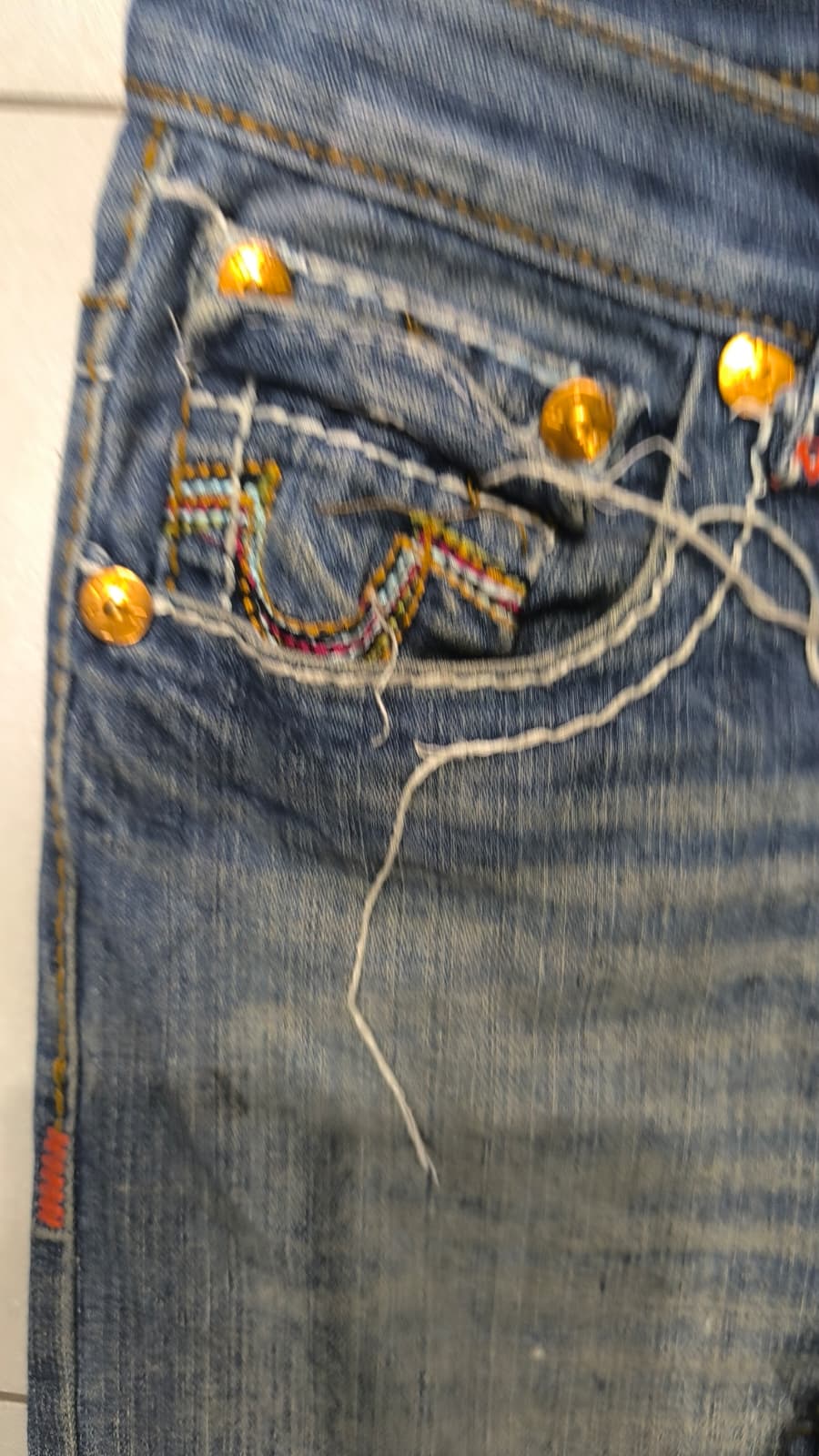 Denim Jeans True Religion Washed Straight Fit (S)