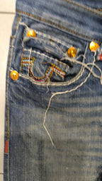 Denim Jeans True Religion Washed Straight Fit (S)