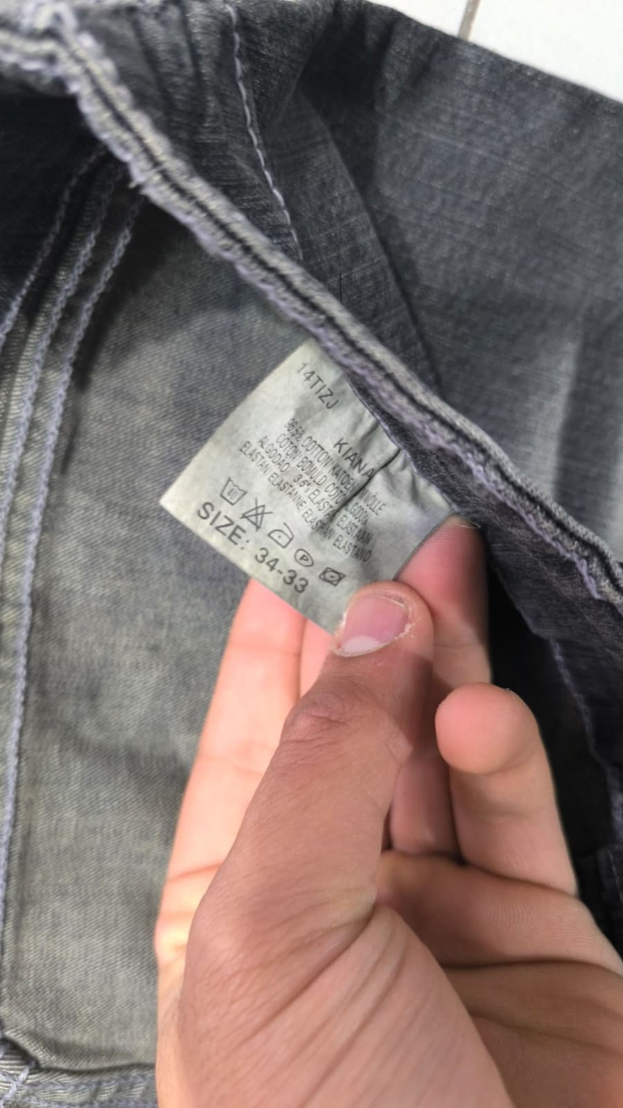 Denim Washed Lee Jeans Baggy Fit (M)