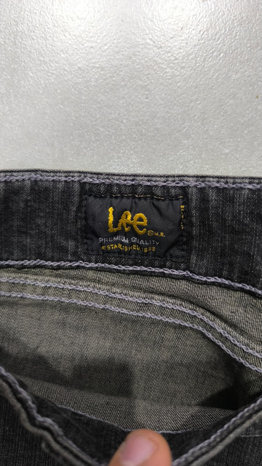 Denim Washed Lee Jeans Baggy Fit (M)