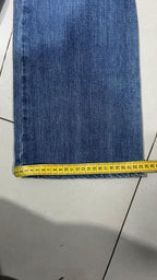 Denim Jeans Wrangler Blu Bootcut Baggy Fit (XS)