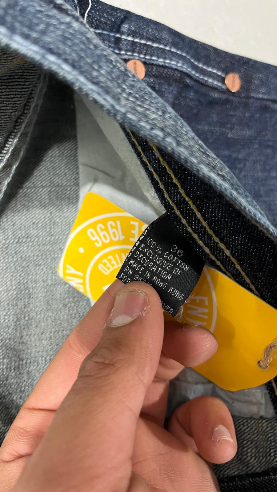 Denim Jeans Enyce Embroidered Washed Baggy Fit (XL)