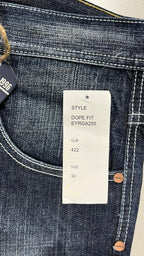 Denim Jeans Enyce Embroidered Washed Baggy Fit (M)