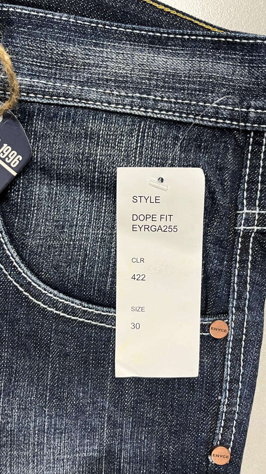 Denim Jeans Enyce Embroidered Washed Baggy Fit (M)