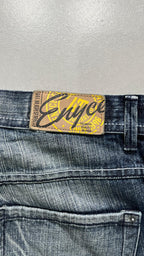 Denim Baggy Fit Enyce Blu Wash Embroidered (S)