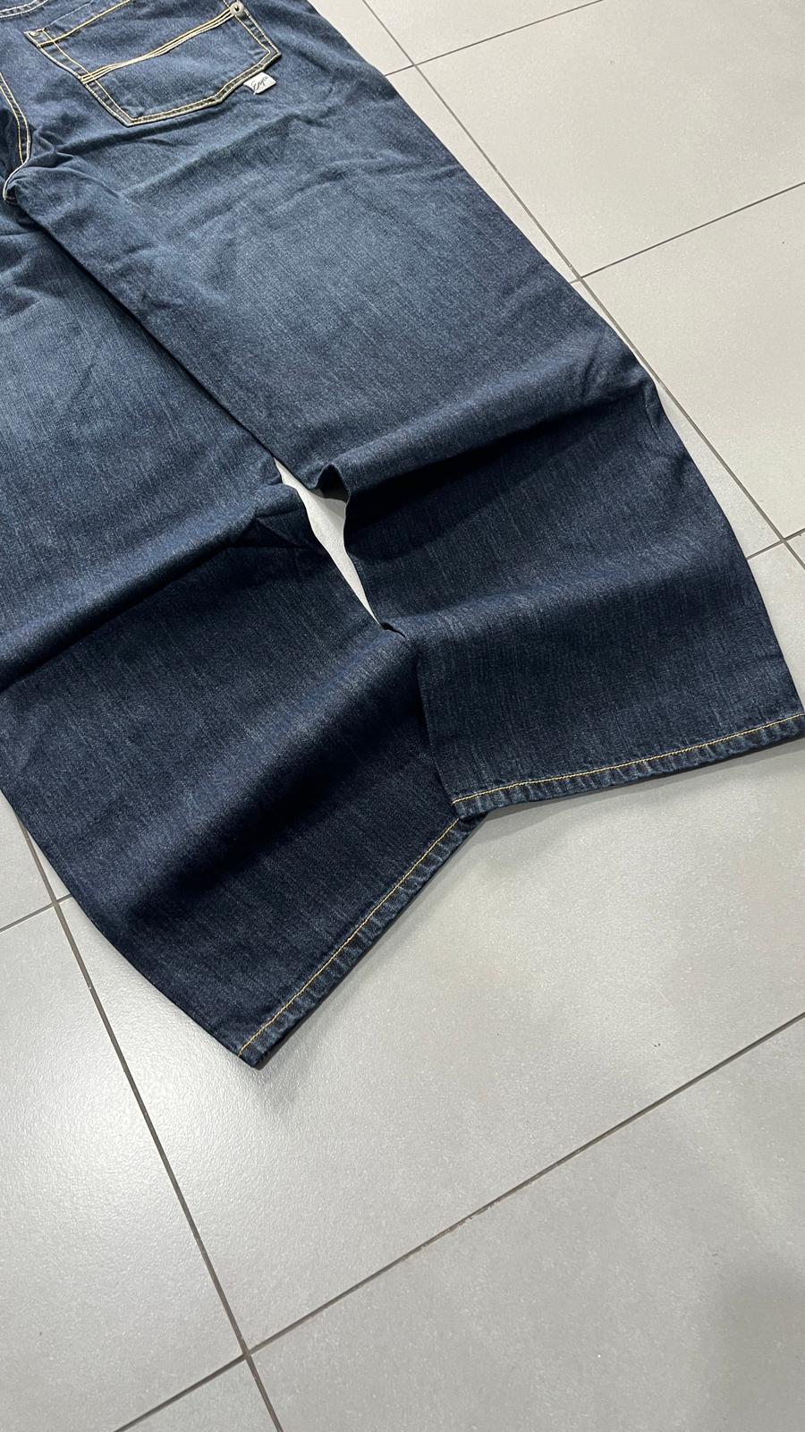 Denim Jeans Baggy Fit Blu Washed (XL)