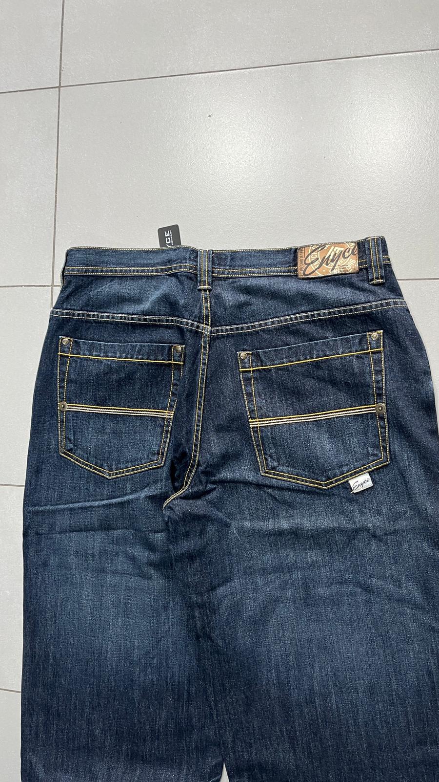 Denim Jeans Baggy Fit Blu Washed (XL)