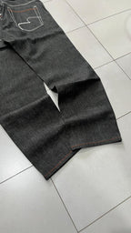 Denim Black Jeans Embroidered Enyce Baggy Fit (XL)