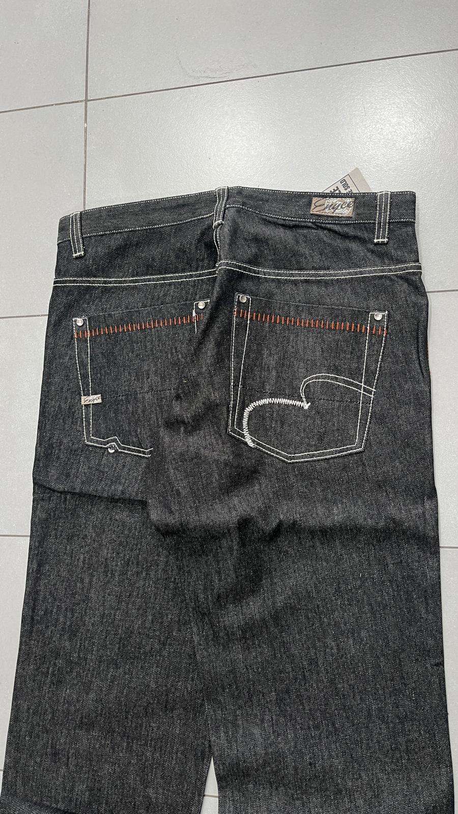 Denim Black Jeans Embroidered Enyce Baggy Fit (XL)