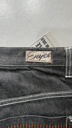 Denim Black Jeans Embroidered Enyce Baggy Fit (XL)