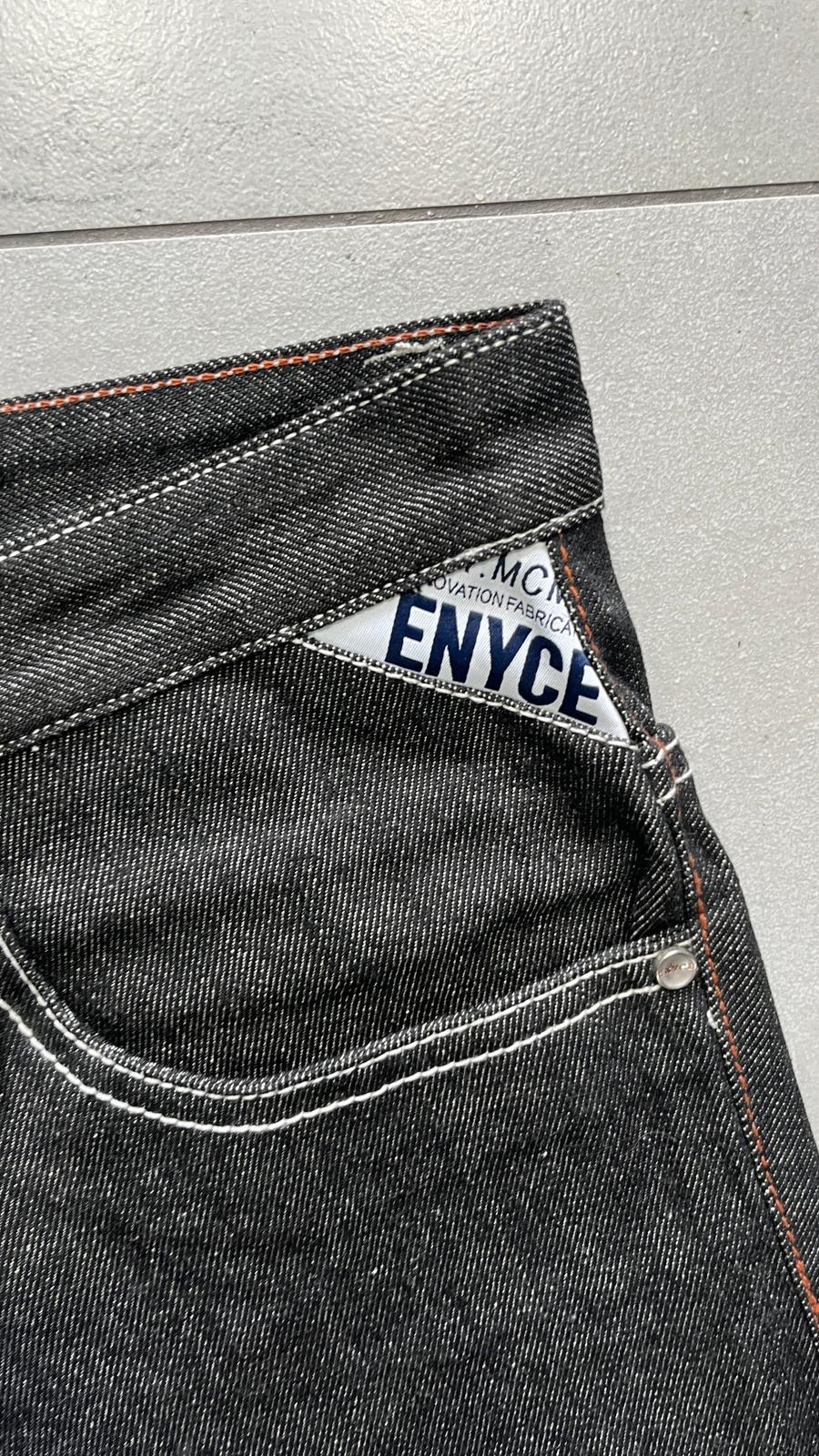 Denim Black Jeans Embroidered Enyce Baggy Fit (XL)