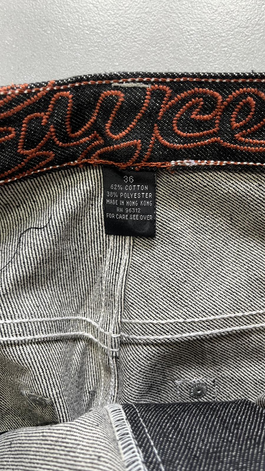 Denim Black Jeans Embroidered Enyce Baggy Fit (XL)