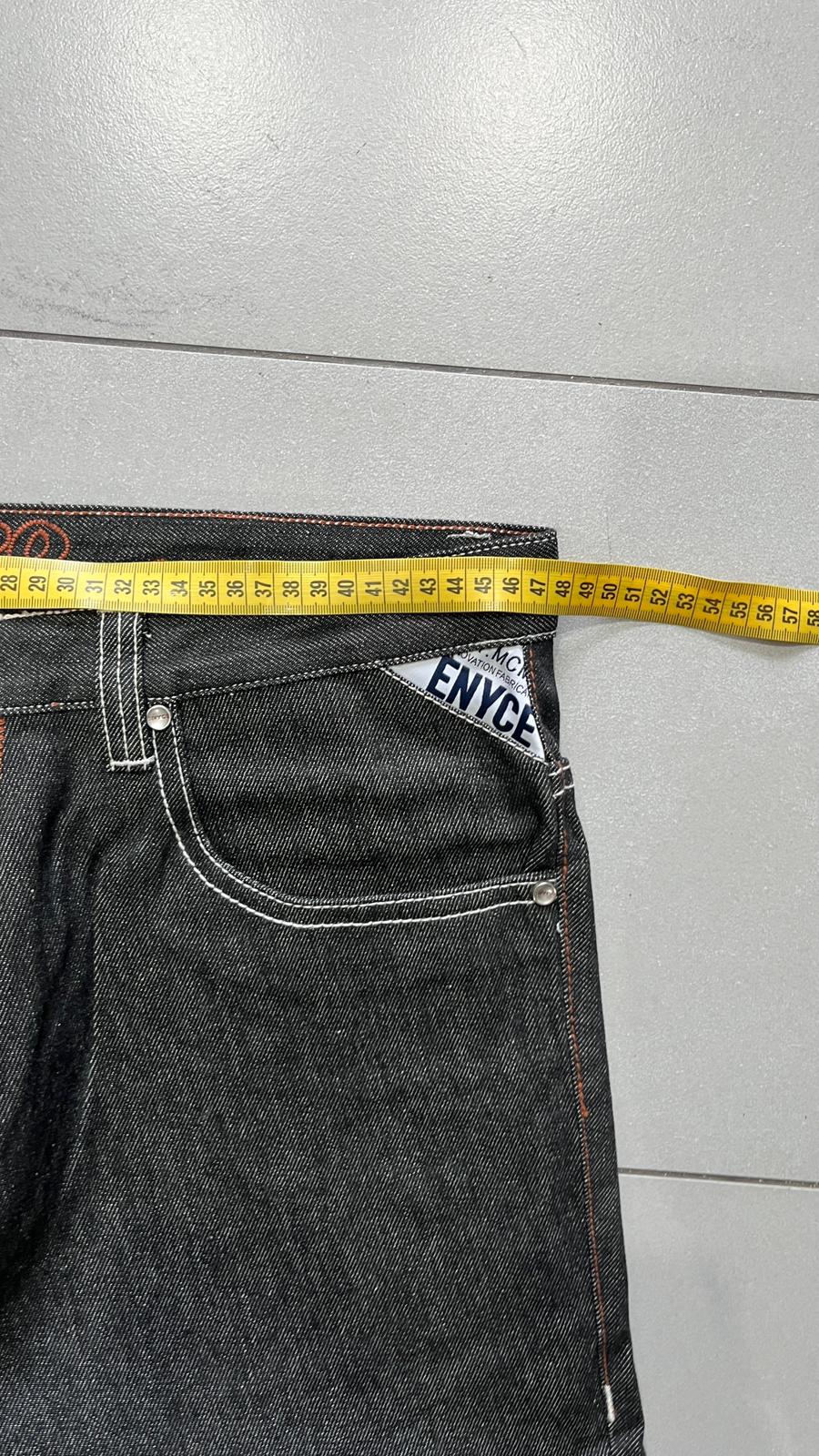 Denim Black Jeans Embroidered Enyce Baggy Fit (XL)