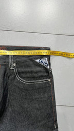 Denim Black Jeans Embroidered Enyce Baggy Fit (XL)