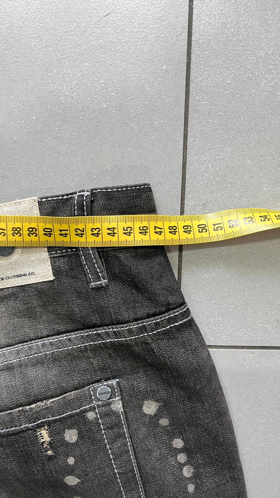 Denim Jeans Enyce Black Painted Baggy Fit (XL)