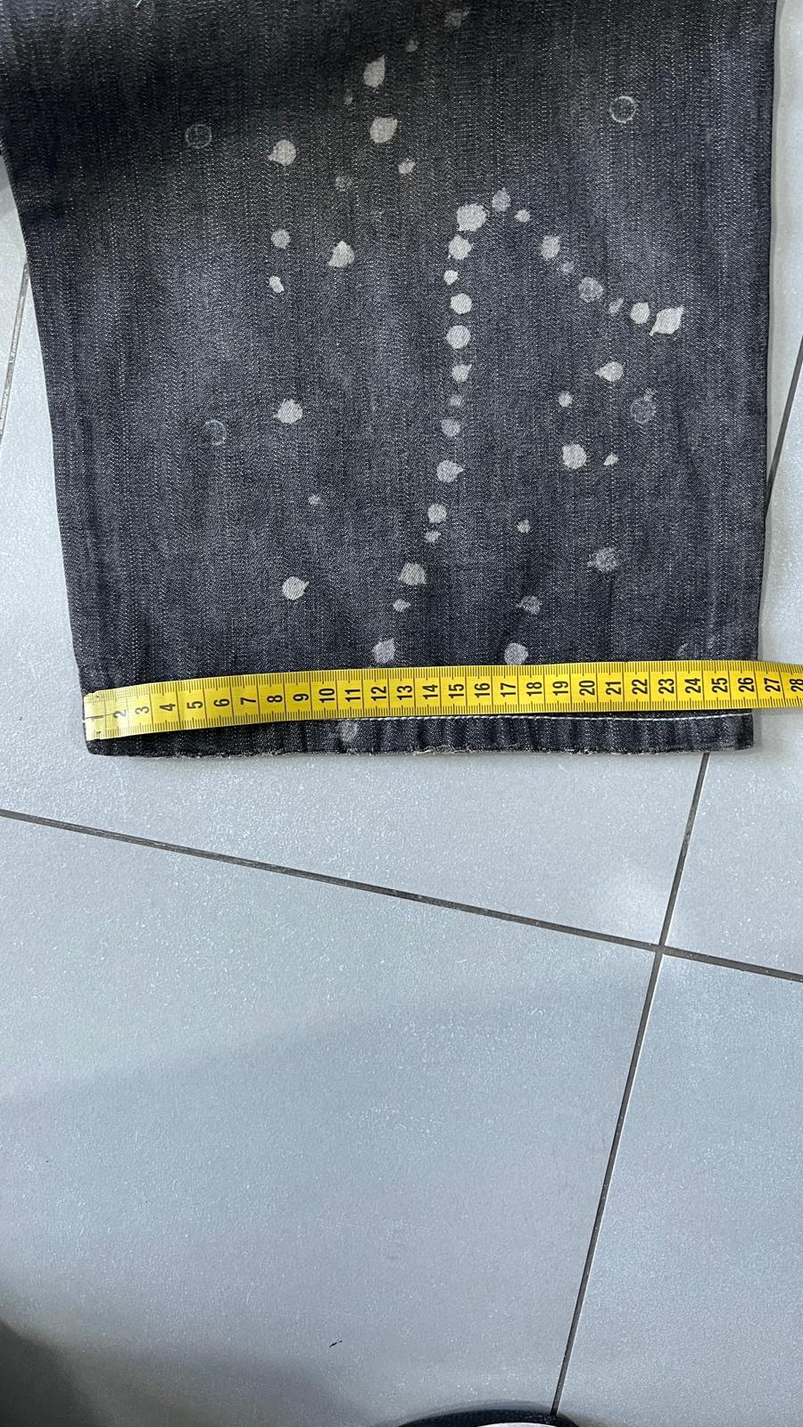 Denim Jeans Enyce Black Painted Baggy Fit (XL)