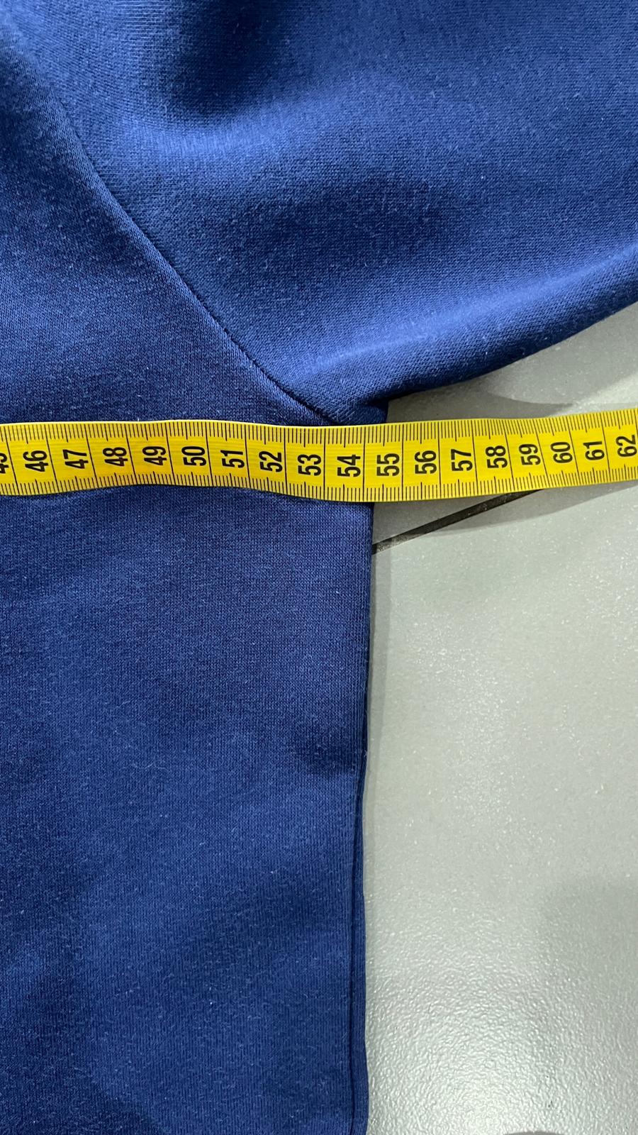 Felpa Adidas Blu Logo Ricamato (M)