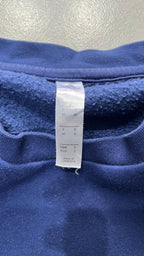 Felpa Adidas Blu Logo Ricamato (M)