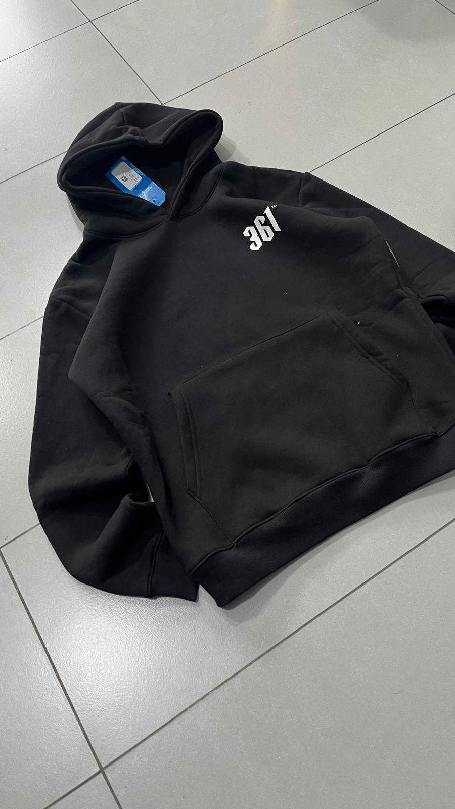 Felpa 361 Angel Black Grey Printed Japan Style (S)